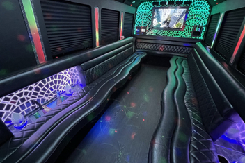 North Little Rock Limo Bus Interior