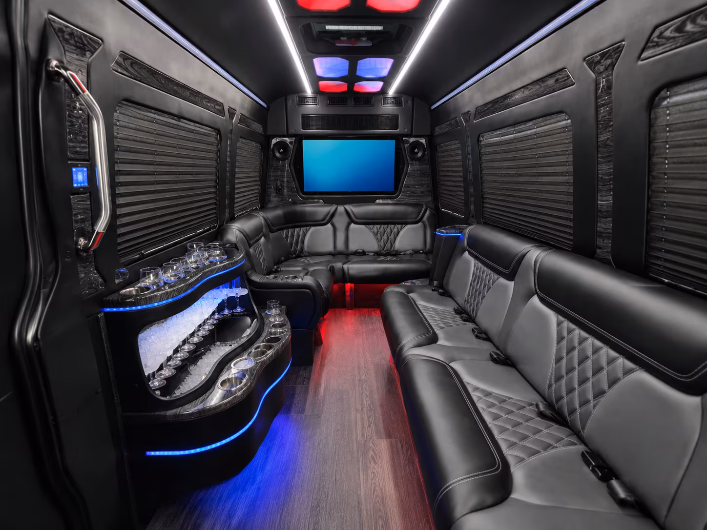 airport shuttle buses to clinton national airport lit for corporate groups