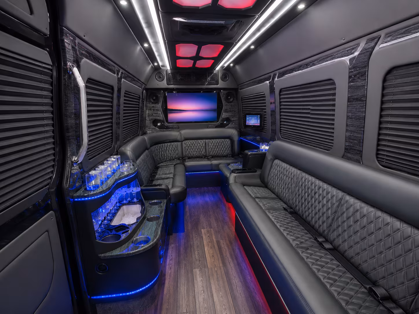 north little rock 30 passenger party bus interior
