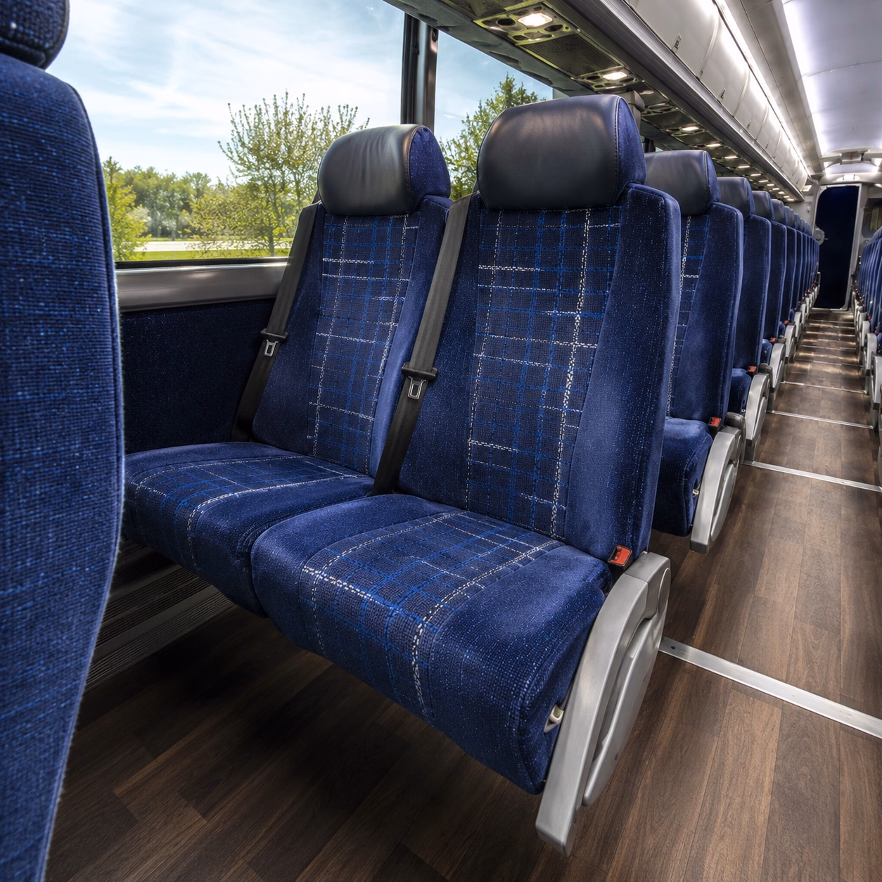 north little rock charter bus interior