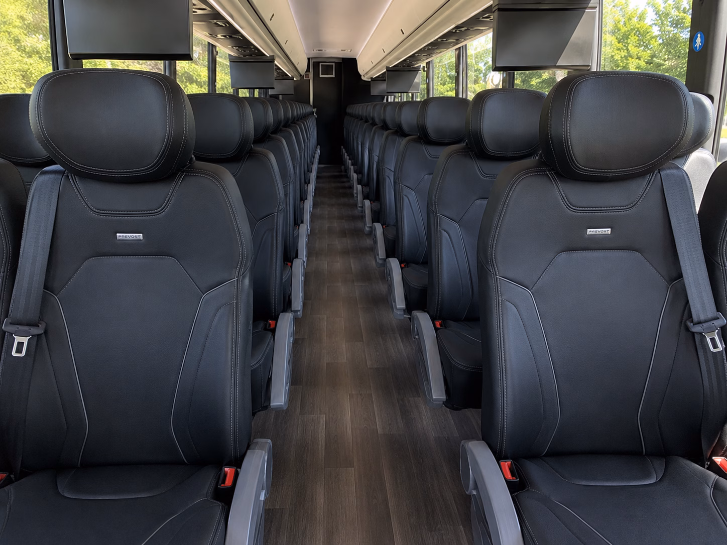 north little rock charter bus rental interior