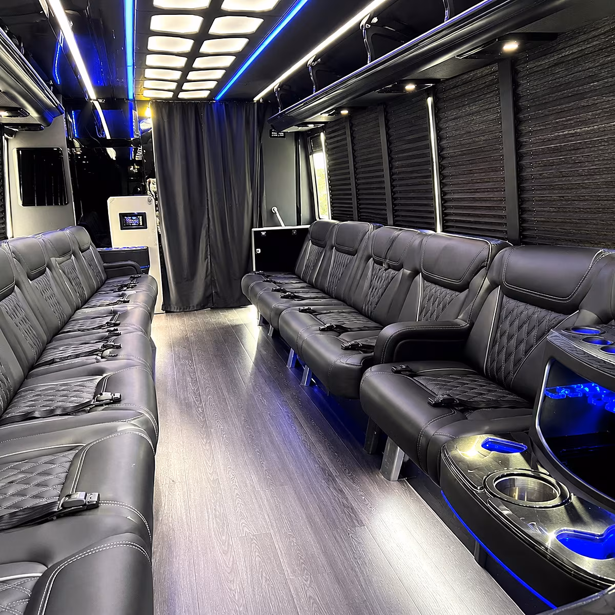 north little rock party bus rentals inside